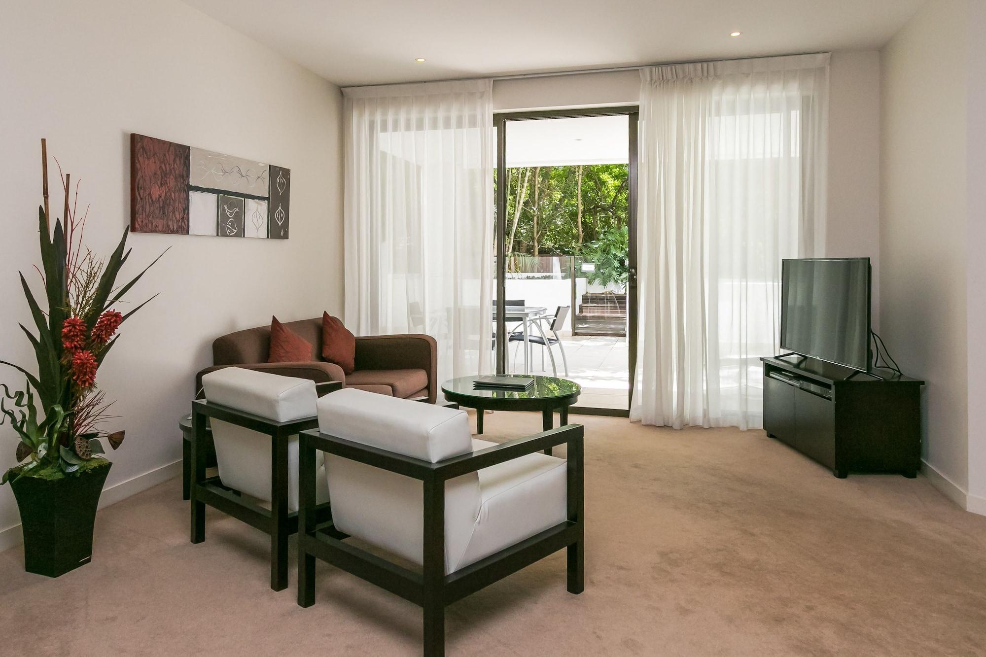 แกรนด์ เมอร์เคียว อัลเลกรา เฮอร์วีย์ เบย์ Aparthotel เฮอร์วีย์เบย์ ภายนอก รูปภาพ A living room