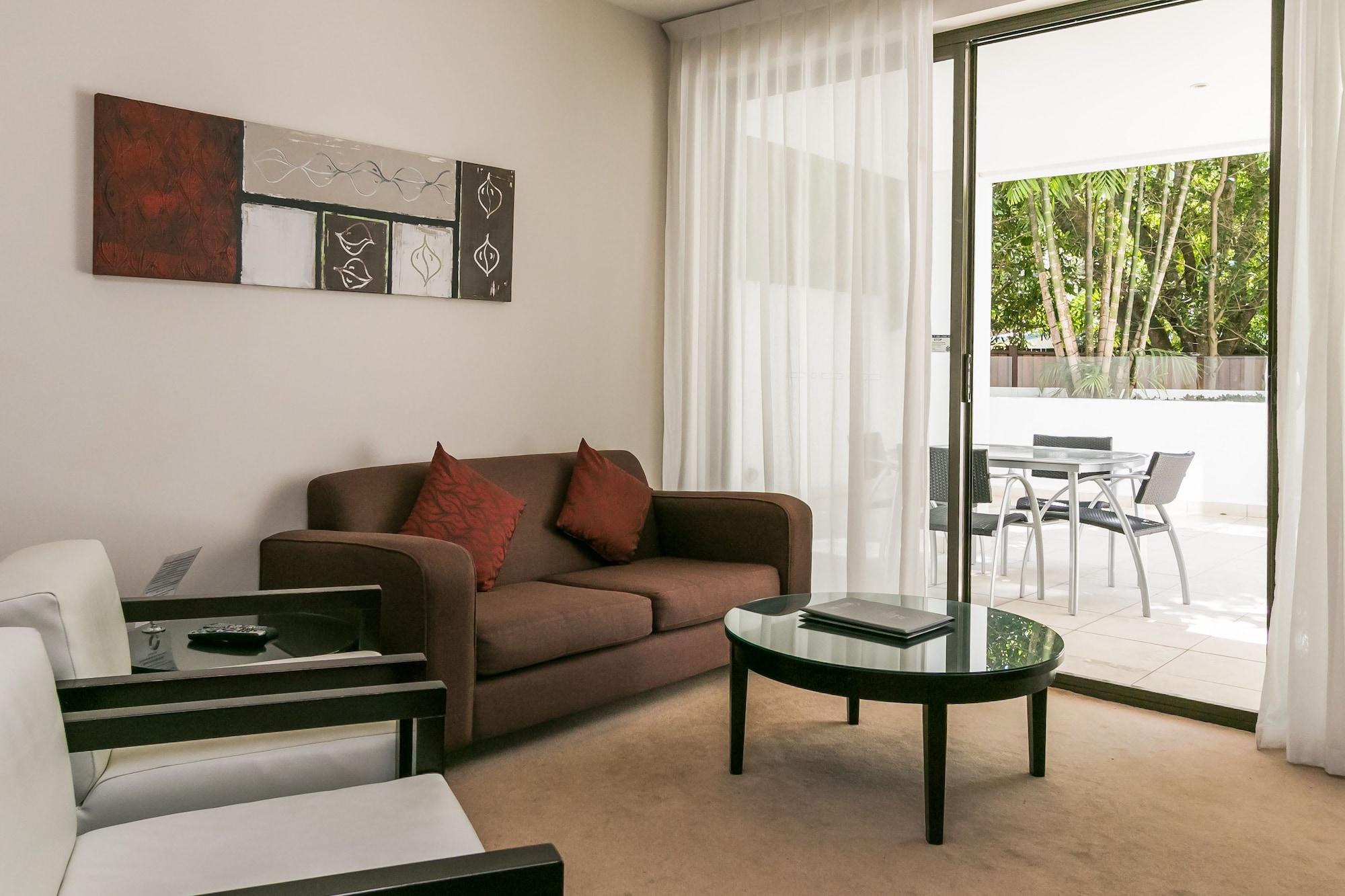 แกรนด์ เมอร์เคียว อัลเลกรา เฮอร์วีย์ เบย์ Aparthotel เฮอร์วีย์เบย์ ภายนอก รูปภาพ A typical apartment at the hotel